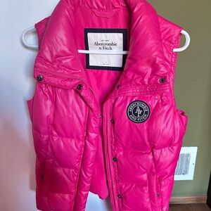 Abercrombie & Fitch Kids Pink Puffer Vest